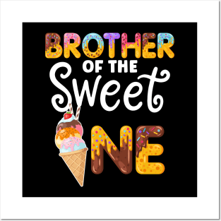 Brother of the Sweet One Funny 1st Birthday Party Posters and Art